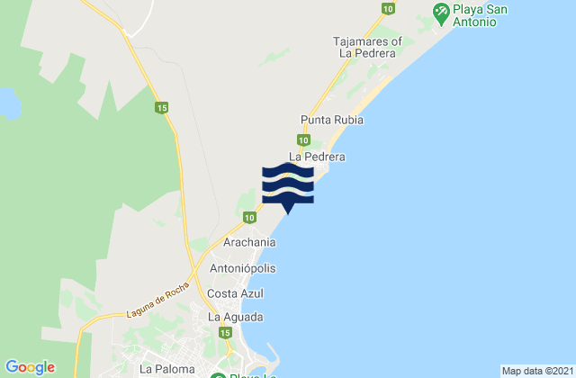 Mapa de mareas La Paloma, Uruguay