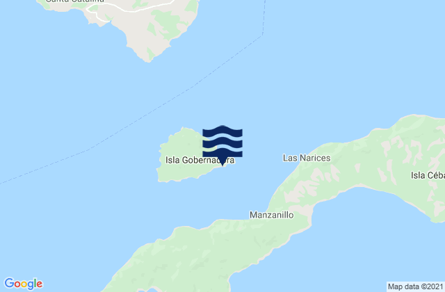 Mapa de mareas La Punta, Panama