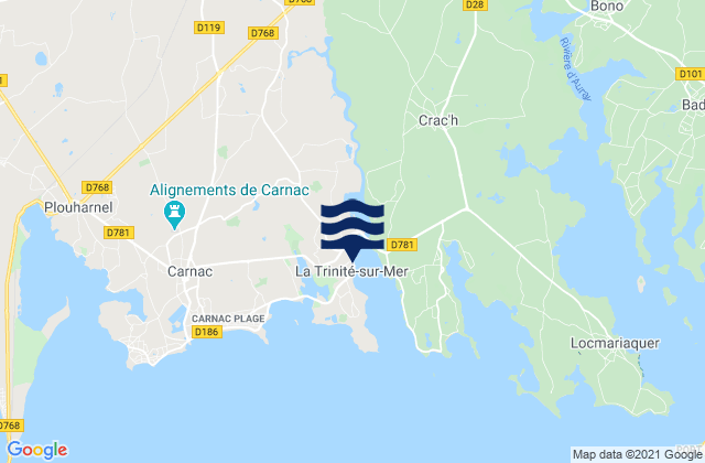 Mapa de mareas La Trinité-sur-Mer, France