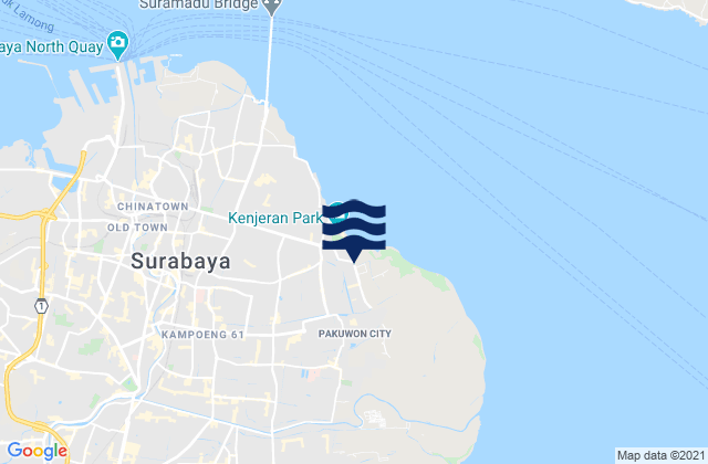 Mapa de mareas Labansari, Indonesia