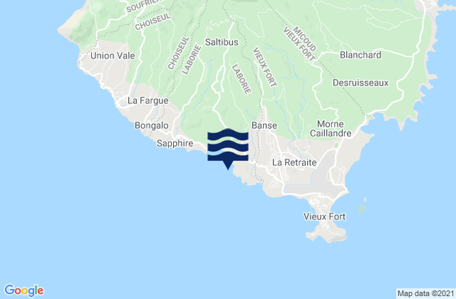 Mapa de mareas Laborie, Saint Lucia