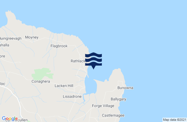 Mapa de mareas Lackan Bay / Kilcummin, Ireland