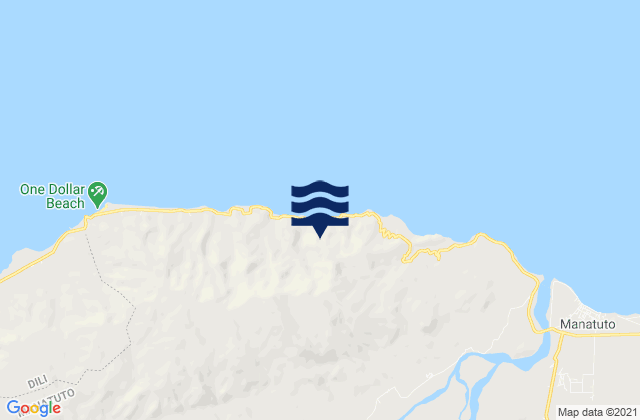 Mapa de mareas Laclo, Timor Leste