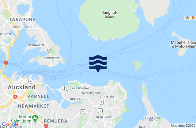 Mapa de mareas Ladies Bay, New Zealand