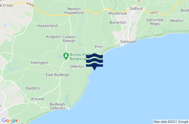 Mapa de mareas Ladram Bay, United Kingdom