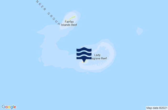 Mapa de mareas Lady Musgrave Island, Australia