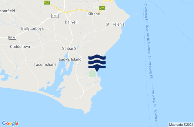 Mapa de mareas Lady’s Island, Ireland