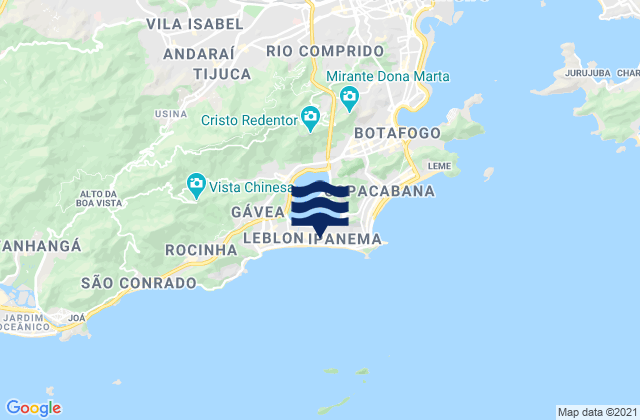 Mapa de mareas Lage, Brazil