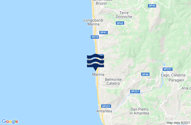 Mapa de mareas Lago, Italy