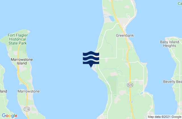 Mapa de mareas Lagoon Point, United States