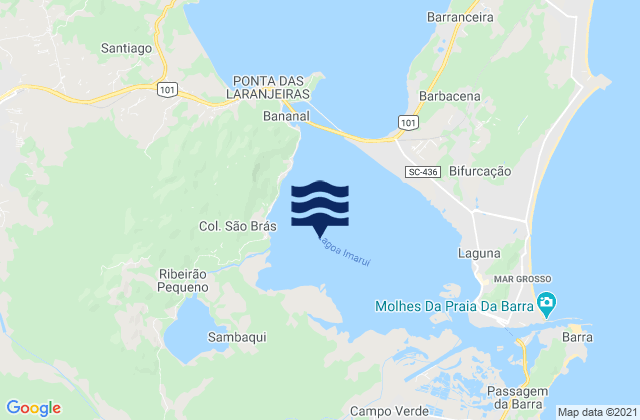 Mapa de mareas Laguna, Brazil