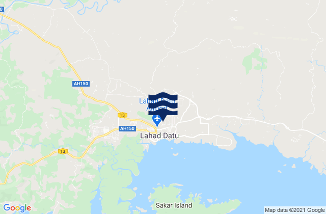 Mapa de mareas Lahad Datu Darvel Bay, Malaysia