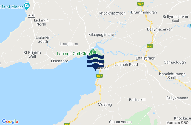 Mapa de mareas Lahinch, Ireland