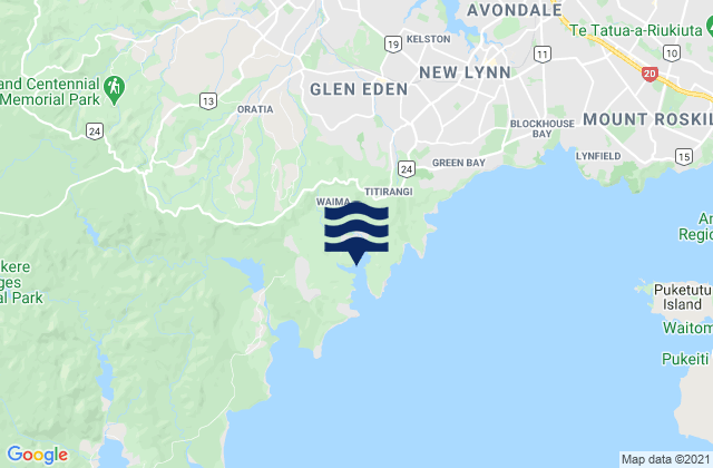 Mapa de mareas Laingholm Bay, New Zealand