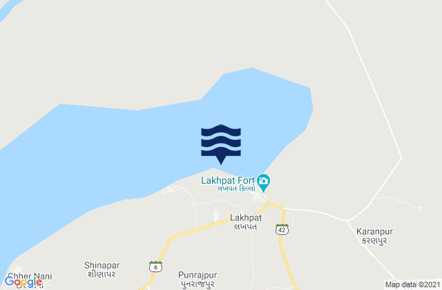 Mapa de mareas Lakhpat, Pakistan