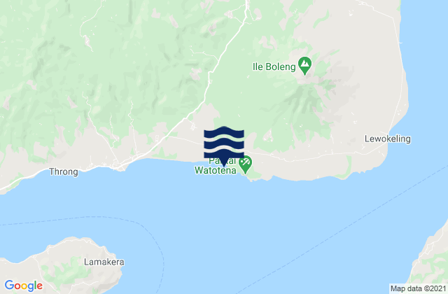 Mapa de mareas Lamalouk, Indonesia