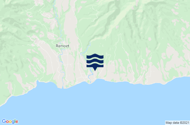 Mapa de mareas Lamba, Indonesia