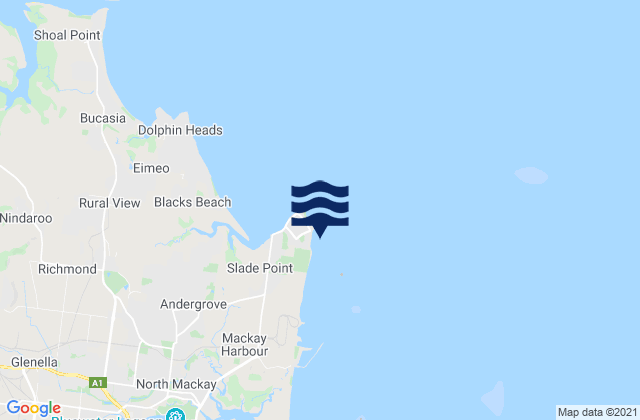 Mapa de mareas Lamberts Beach, Australia