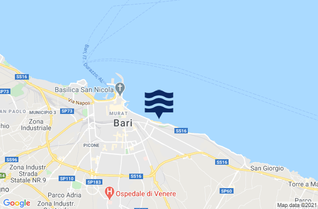 Mapa de mareas Lamie, Italy