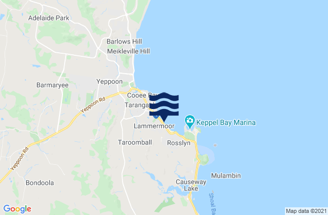 Mapa de mareas Lammermoor Beach, Australia