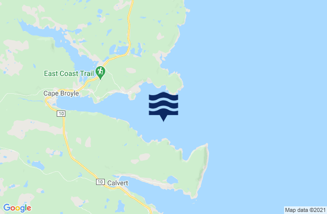 Mapa de mareas Lance Cove, Canada