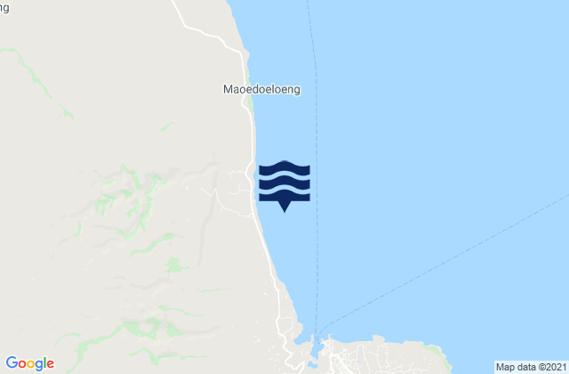 Mapa de mareas Landa, Indonesia