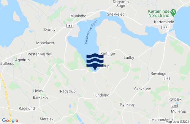 Mapa de mareas Langeskov, Denmark