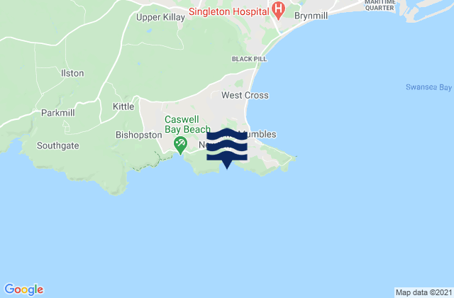 Mapa de mareas Langland Bay Beach, United Kingdom