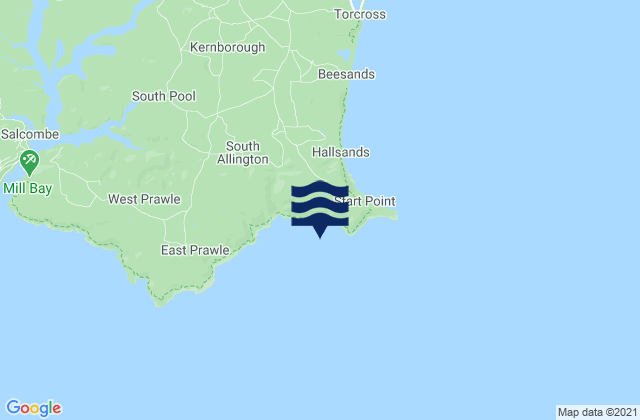 Mapa de mareas Lannacombe Bay, United Kingdom