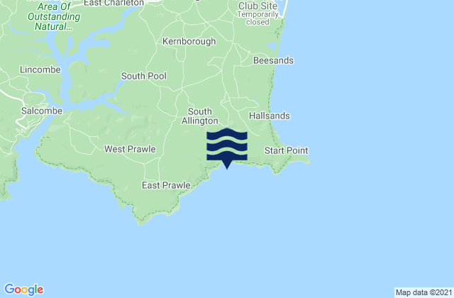 Mapa de mareas Lannacombe Beach, United Kingdom