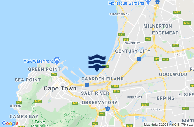 Mapa de mareas Lansdowne, South Africa