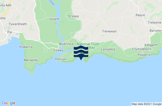 Mapa de mareas Lantic Bay Beach, United Kingdom
