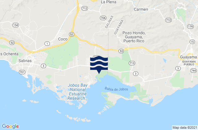 Mapa de mareas Lapa Barrio, Puerto Rico