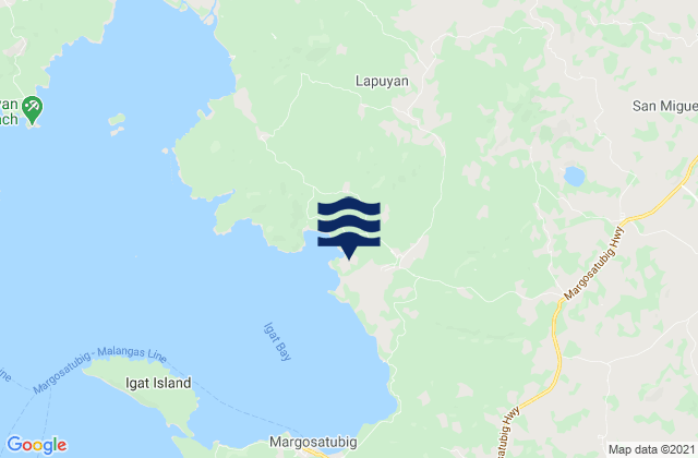 Mapa de mareas Lapuyan, Philippines
