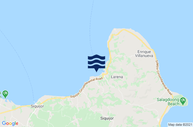 Mapa de mareas Larena (Siquijor Island), Philippines