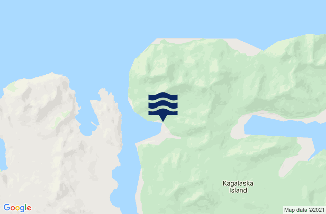 Mapa de mareas Laska Cove Kagalaska Island, United States