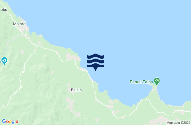 Mapa de mareas Lasolo Bay, Indonesia