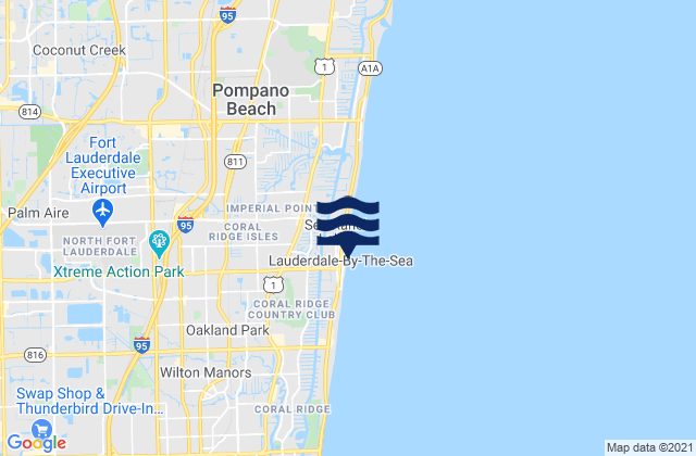 Mapa de mareas Lauderdale-by-the-Sea, United States