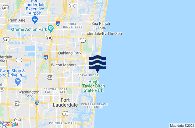 Mapa de mareas Lauderdale Lakes, United States