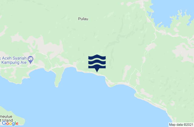 Mapa de mareas Lauke, Indonesia