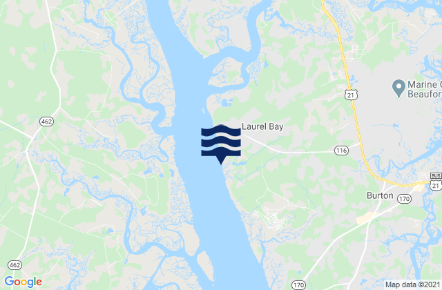Mapa de mareas Laurel Bay, United States