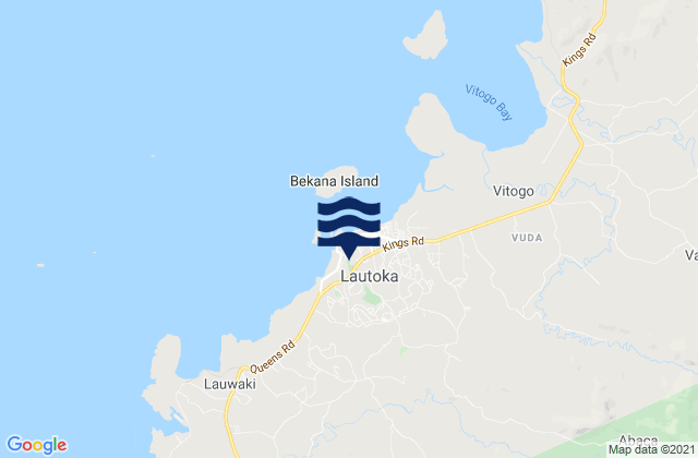 Mapa de mareas Lautoka, Fiji