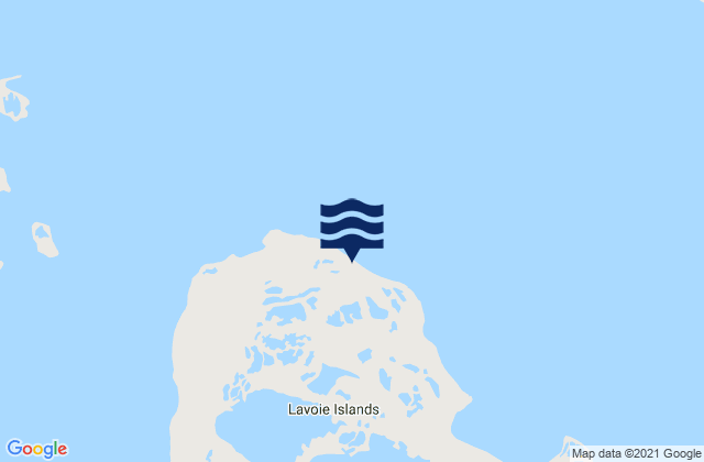 Mapa de mareas Lavoie Islands, Canada