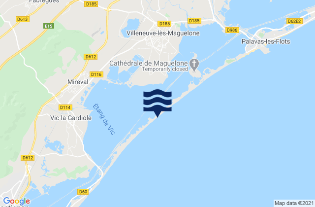 Mapa de mareas Lavérune, France