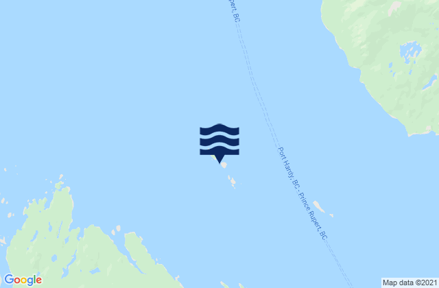 Mapa de mareas Lawyer Islands, Canada