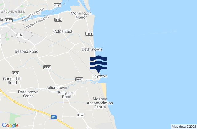 Mapa de mareas Laytown, Ireland