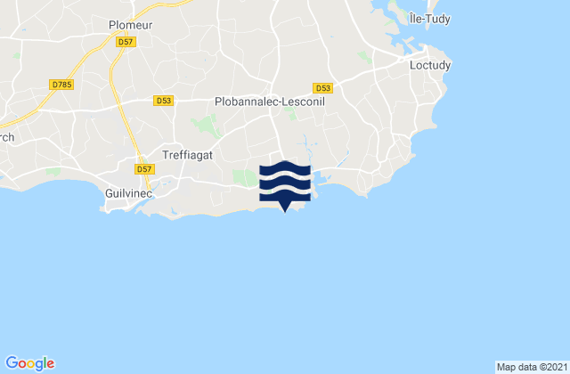 Mapa de mareas Le Goudoul, France
