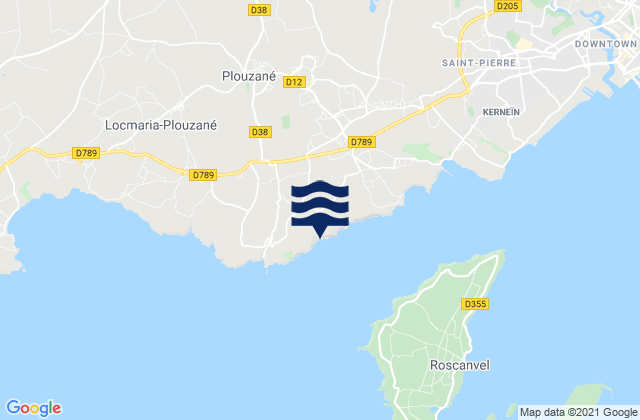 Mapa de mareas Le Petit Minou, France