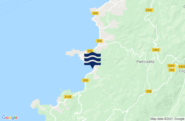 Mapa de mareas Le Ruppione, France