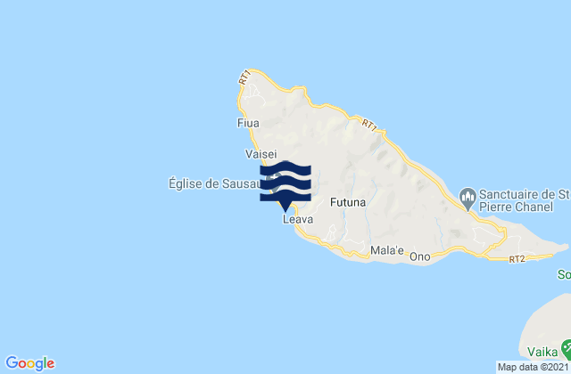 Mapa de mareas Leava, Wallis and Futuna